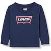 Levi's Lvb Effetto Bagliore LS Batwing 6ej268 Tshirt, Bianco Brillante, 9 Mesi Bimbo
