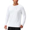 NAVISKIN Maglietta a Maniche Lunghe da Uomo Maglia T-Shirt Shirt Top per Casa e Palestra, Maglia Anti-Sudore Perfetto per Allenamento, Running, Corsa, Casual, Yoga ECC, Nero,L