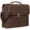 STILORD 'Johann' Borsa 24 ore uomo in pelle Valigetta ventiquattrore Cartella Portadocumenti da ufficio lavoro Borsa porta PC 15.6', Colore:missouri - marrone