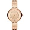 Armani Exchange Orologio a tre lancette da donna, cassa in acciaio inossidabile oro rosa da 38 mm con bracciale in acciaio inossidabile, AX5328