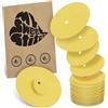 MySweetStitch | Cerotti per Dexcom G7 con FORO DI VENTILAZIONE | Impermeabili, traspiranti e delicati sulla pelle | Made in Germany | Esterno Ø 65mm, interno Ø 4mm | Giallo | 25 pezzi
