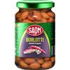 REPLOOD 12x Saom Fagioli Borlotti Scottati al Vapore 360gr in Barattolo Vetro 12x360gr