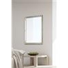 FRAMES BY POST Mirror Specchio Grande 86,4 x 61 cm, Stile Shabby Chic, in Vetro, da Parete/corridoio, Disponibile in 6 Colori, Argento, 86 x 61 cm