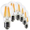 SUNSEED 6x Lampadina E27 Filamento LED 12W Goccia A60 1500 Lm Luce Calda 2700K