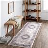 Carvapet Lavabile Tappeto Corridoio 60x180cm Antiscivolo Tappeti Runner Passatoia Lungo Sottile Grigio Tappeti di Zona per Camera da Letto Soggiorno Cucina