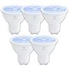 ANTELA GU10 LED Lampada 6500K Bianco Freddo, 2.5W 450LM, Uguale a 60W Lampade Alogene, Livello di Efficienza Energetica A, non Dimmerabile, 5 Pezzi