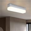 CBJKTX Plafoniera LED Lampada da Soffitto 24W Moderna 4000K Bianco Naturale Pannello LED Luce illuminazione interni per casa garage camera da letto corridoio e cucina - 20CM