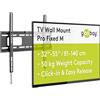 goobay Supporto TV Parete Fisso 32-55 Pollici Ultra-Piatto 20,5 mm VESA 600x400 Fino a 50 kg - Basic FIXED M - 49890
