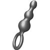 ToyJoy Buttocks The Stuffer 3-Balls Metallic Silicone Plug Grey