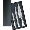 WMF 1890099998 - Set di 3 coltelli Grand Class, con Tecnologia Performance Cut e coltelli in Acciaio Damasco