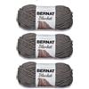 Bernat Coperta grigio scuro filato - 3 confezioni da 150 g/5,3 oz - poliestere - 6 super voluminosi - 100 metri - per lavoro a maglia, uncinetto, artigianato e amigurumi, filato di ciniglia grosso