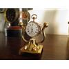 Stand Support Forme " Lyre " IN Ottone Massiccio Per Orologio A Tasca