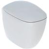 GEBERIT - CITTERIO VASO A PAVIMENTO RIMFREE BTW FILO PARETE A CACCIATA CON SEDILE WC SOFT-CLOSE BIANCO KERATECT 500.823.00.1