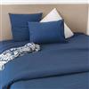 Toison d'or Copricuscino Cap Ferret Cotone Lavato, 50 x 70 cm, Taglia, Blu mezzanotte