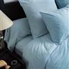 Toison d'or Copricuscino Cap Ferret Cotone Lavato, 65 cm x 65 cm, Taglia, Blu Ghiacciato