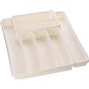 Rotho Domino Portaposate Regolabile con 7 Scomparti, Plastica BPA Free