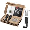 3M Claw (TM) 2 ganci neri per cartongesso e 2 ganci per quadri, soluzione pesante da appendere per zaini, giacche, immagini e decorazioni per la casa, confezione da 4