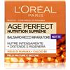 L'Oréal Paris Age Perfect Nutrition Supreme Crema Viso Antirughe Riparatrice Notte, Pelli Mature Secche, 50 ml