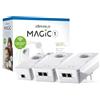 Devolo Magic 1 WiFi 2-1-3 Adattatore CPL ultra-puissant fino a 1200 Mbits/S, con presa di corrente integrata, (presa francese)