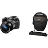 Sony Rx10 Iv Fotocamera Digitale Compatta, Sensore Da 1.0'', Ottica 24-600 Mm F2.8-4.0 Zeiss, Nero & LCS-AMB Custodia Morbida, Nero