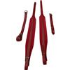 Carini Tracolle imbottite cinghie in pelle e velluto rosso per fisarmonica 120 bassi
