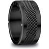 BERING Arctic Symphony Collection Arve 7 - Anello unisex in acciaio inox, nero