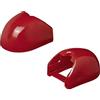 MULTIBROS Soft Dock Protezione Gancio Traino a Sfera - Set da 2 | Copri-gancio in plastica flessibile rossa ad alta visibilità - compatibile con rimorchi e roulotte standard