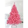 Spetebo Albero di Natale artificiale, 180 cm, rosa, con supporto in metallo, albero di Natale artificiale, colore: rosa