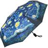 VON LILIENFELD Ombrello tascabile Vincent van Gogh Stella Notte Arte Antivento Accensione Automatica Stabile Leggero Compatto, multicolore, L50/D100