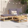 Vidaxl Set Salotto da Giardino 4pz con Cuscini Legno Massello Acacia