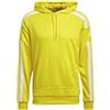 adidas Squadra 21 Hoodie, Felpa Sportiva con Cappuccio Uomo, Team Yellow/White, XXL