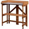 Dobar 29053FSC - Pratico Tavolo da Giardino in Legno di Pino Certificato FSC, Pieghevole, 85 x 44 x 89 cm
