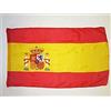 AZ FLAG Bandiera Spagna 250x150 cm Stendardo Spagnola Poliestere 100D Asola | Uso interno ed esterno bandiera decorativa España doppie cuciture e bordi rinforzati con guaina per asta