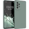 kwmobile Cover per Samsung Galaxy A53 5G Custodia - Back Case per Smartphone in Silicone TPU - Protezione Gommata - verde affumicato
