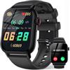 LLKBOHA Smartwatch-Uomo-con-Chiamate-Bluetooth - 1.85 Orologio Smart watch con IP68 Impermeabile, Notifica, 100+ Sportive, Cardiofrequenzimetro, SpO2, Monitoraggio del Sonno, per Android iOS