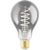 Eglo connect.z - Lampadina LED Smart Home E27, A60, ZigBee, app e controllo vocale Alexa, dimmerabile, colore luce: bianco caldo, 4 W, design vintage in vetro fumé