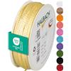 Halbach Seidenbänder Cordoncino Premium (Vanilla), larghezza 2 mm, lunghezza 50 m, prodotto in Germania e certificato Öko-Tex, cordoncino in raso lucido in acetato