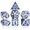 Flashowl Dadi DND Retrò per Dungeons e Dragons - Set di Dadi D&D da Gioco con Dadi Bian