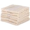 MARGARET PICKENS set da 6 lavette asciugamani bagno 30x30 cm 100% cotone (Panna)