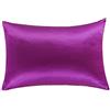 juwenin - Federa in seta per proteggere capelli e pelle del viso e prevenire le rughe, con cerniera nascosta, set da 2 pezzi, Satin, Viola, Standard