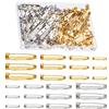 HUAZIZ 200 Pezzi di Spille da Balia Spille Posteriori di Gioiello Spille Metalliche di 25 mm Pins di Sicurezza per Fai da Te, pe Accessori DIY Laurea Regali Artigianato Progetti Gioielli, 4 Taglie