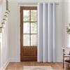MIULEE Tende Oscuranti per Interni 1 Pezzi 140x245 CM, Tenda Grigio Bianco Coprente Termiche Isolanti per Interno con Anelli, Tenda Oscurante Finestra Camera da Letto Salotto