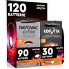 Udivita 120 Batterie per apparecchi acustici 13. Rayovac Extra con tecnologia Sound Fusion 120 Batterie: 90 Rayovac + 30 Udivita