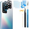 RongZy 2 pezzi Xiaomi Redmi 10 2022 21121119SG Vetro Lente Fotocamera Posteriore per Xiaomi Redmi 10 21061119AG Lente di Ricambio per Fotocamera Posteriore Coprire con Kit di Riparazione