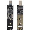 Tangxi m.2 Scheda Adattatore da NVMe a USB, Scheda M.2 da SSD a USB 3.1 Tipo A, Scheda convertitore M.2 con Disco Rigido M.2 basata su PCIe Lettore di Dischi rigidi