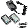 DSTE 2-Pacco VW-VBY100 Batteria + Caricabatteria per Pancomeonic HC-V110 HC-V110G HC-V110GK K HC-V130 HC-V201