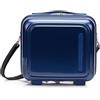 Mandarina Duck LOGODUCK + Metal Beauty Case, Blu indaco, Logo + metallo
