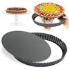 O-Kinee Padella Antiaderente con Quiche, Quiche e Torte con Base Rimovibile, Stampo Crostate e Bordo Scanalato (22cm)