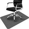 LUPATDY Tappetino protettivo per sedia da ufficio, 90 x 120 cm, per pavimenti duri, antigraffio, per sedia da scrivania, in laminato, adatto per camera da letto, ufficio