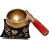 Zap Impex Set di campane tibetane per meditazione, martellate a mano, per yoga, meditazione, consapevolezza, guarigione e bilanciamento dei chakra, 8,89 cm